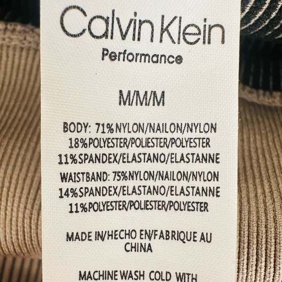 New Calvin Klein Performance 
​Ribbed Shapewear Shorts high waisted taupe color - Picture 9 of 10